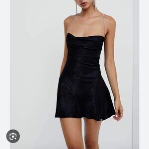 For Love and Lemons Gabrielle mini dress in Black